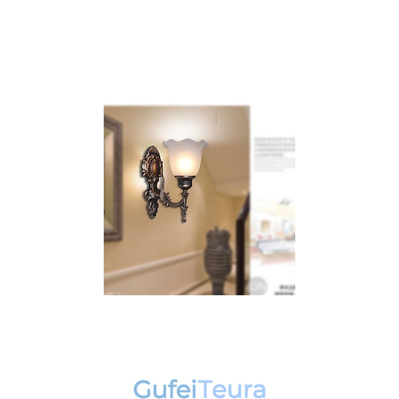 מנורת קיר בסגנון אירופאי רטרו מלון מסדרון מנורת מסדרון אור מראה מנורת קדמית מנורת ראש יחיד מנורת ליד המיטה