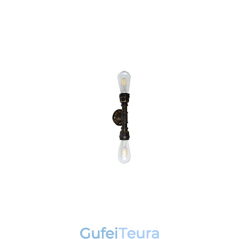 כפרי לודג' מסורתי קלאסי עתיק פליז תכונה עבור אור סביבתי קיר פמוטים קיר אור