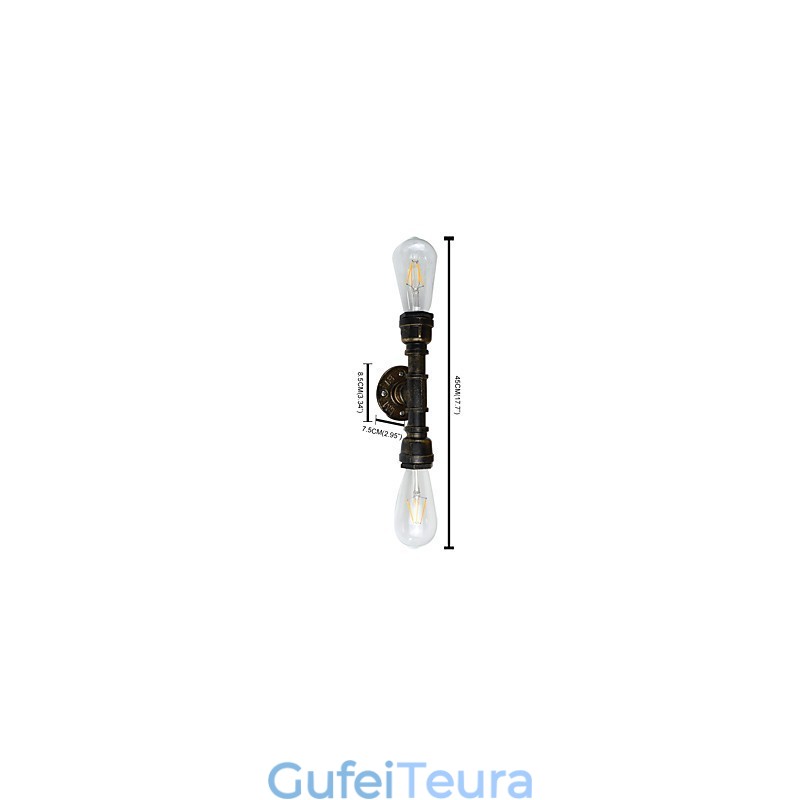 כפרי לודג' מסורתי קלאסי עתיק פליז תכונה עבור אור סביבתי קיר פמוטים קיר אור