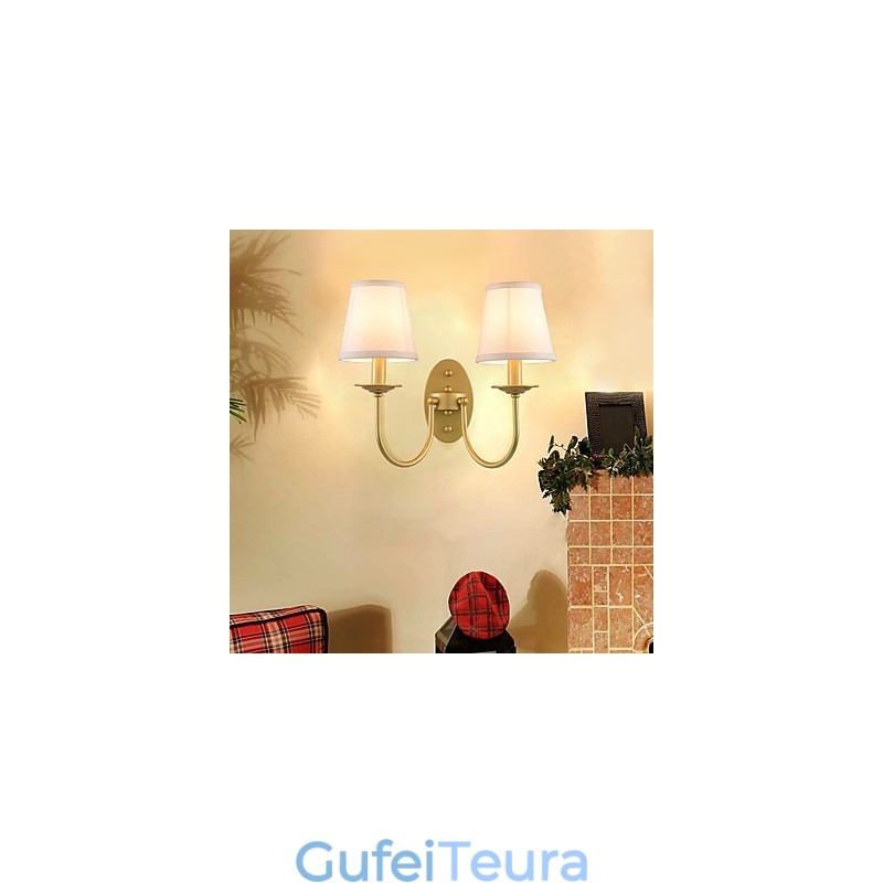 כפרי לודג' פשוט ציור וינטג' מאפיין אור סביבתי קיר פמוטים קיר אור