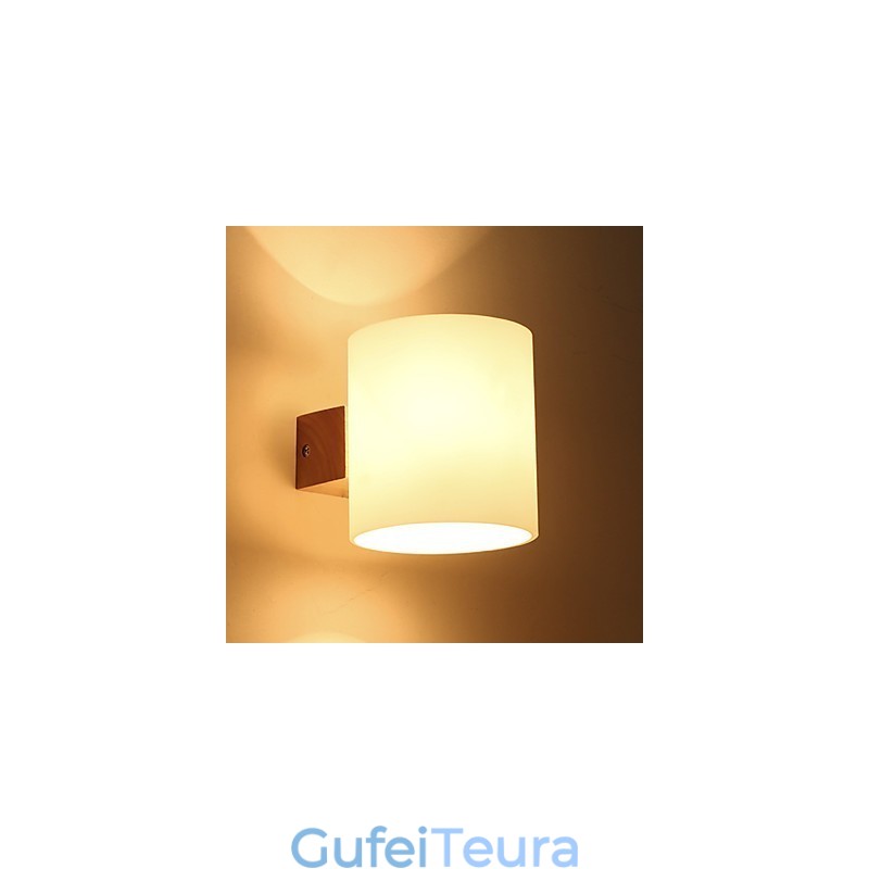 חידוש מדינה תכונה עבור מיני סגנון הגנת עיניים Downlight קיר פמוטים קיר עץ עץ חדר שינה מנורת ליד המיטה