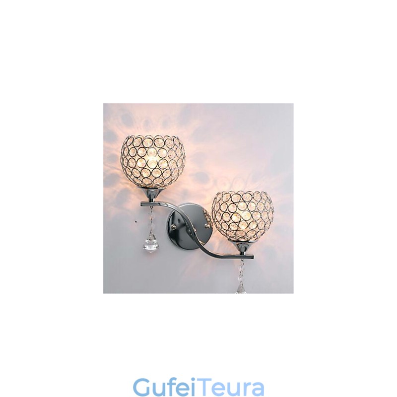 מודרני מינימליסטי סלון מסדרון מסדרון מנורת קיר קריסטל