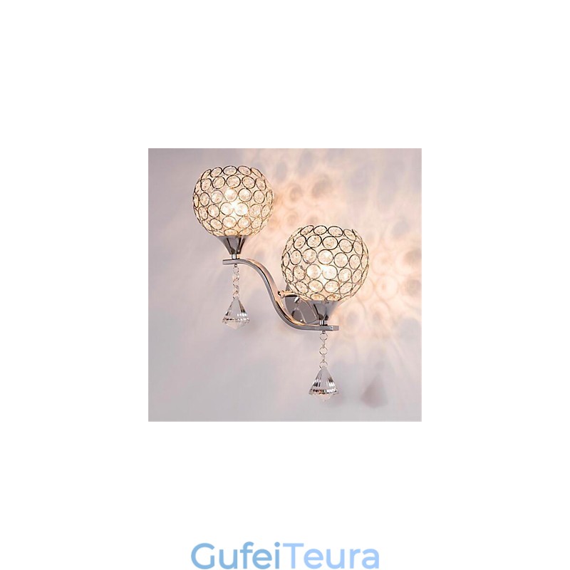 מודרני מינימליסטי סלון מסדרון מסדרון מנורת קיר קריסטל