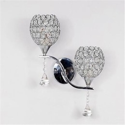 מודרני מינימליסטי סלון מסדרון מסדרון מנורת קיר קריסטל