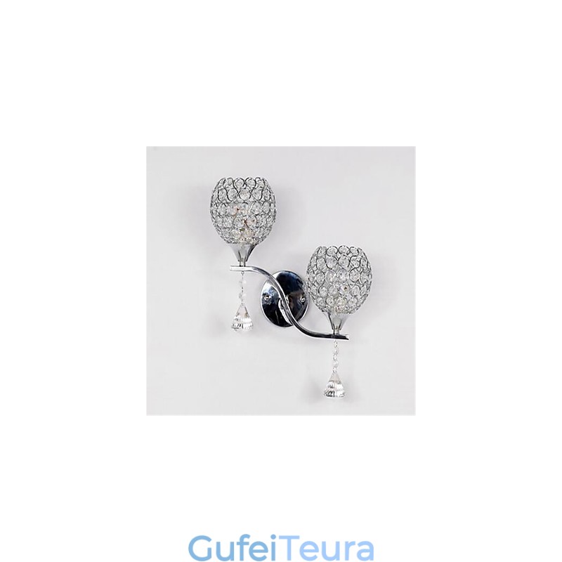 מודרני מינימליסטי סלון מסדרון מסדרון מנורת קיר קריסטל