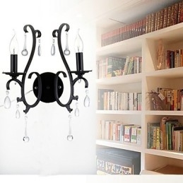 מדינה כרום תכונה עבור מיני סטייל תאורה אווירה קיר פמוטים פנס קיר