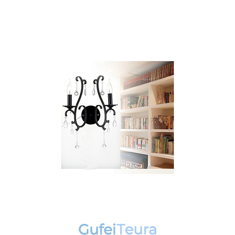 מדינה כרום תכונה עבור מיני סטייל תאורה אווירה קיר פמוטים פנס קיר