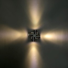 מנורה ליד המיטה מנורת קיר מנורת קיר חדר שינה סלון מסדרון מלון מודרני מינימליסטי Creative צלב מנורת קיר V