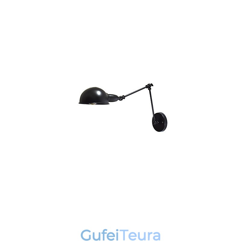 Buzz מתקפל קיר ברזל מנורת קיר מטומטם שחור חרב אור מנורה על קיר בסגנון אירופאי בסגנון אמריקאי