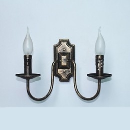 רטרו פשוט מנורת קיר מסדרון מסדרון מנורת ראש כפול חדר שינה סלון תאורת מנורת קיר