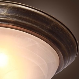 תושבת שטוחה בהשראה עתיקה עם 2 אורות