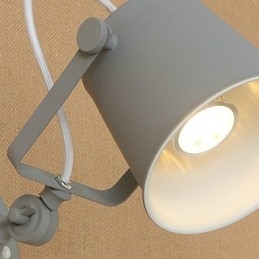 מנורת קיר צבועה פלדה צבועה טיפש שחור קפה אמריקאי קישוט רטרו קיר אור חרב אור מנורה על הקיר