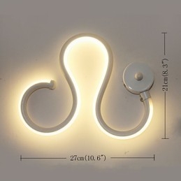 מנורת מינימליסטית מודרנית מנורת אלומיניום מנורת חדר שינה קישוט מעצבי תאורת מסדרון יצירתית מנורות סלון