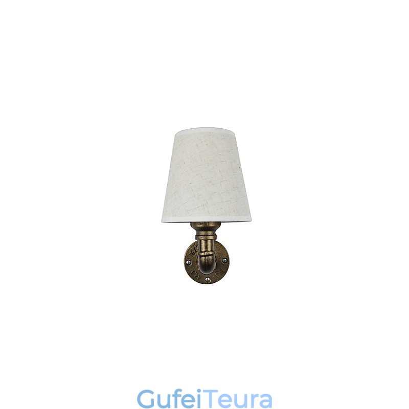 תכונת פליז כפרי לודג' עבור פמוטי קיר באור סביבתי