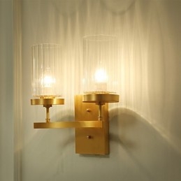 תכונת פליז כפרית מסורתית עבור מיני סגנון Uplight קיר פמוטי קיר אור