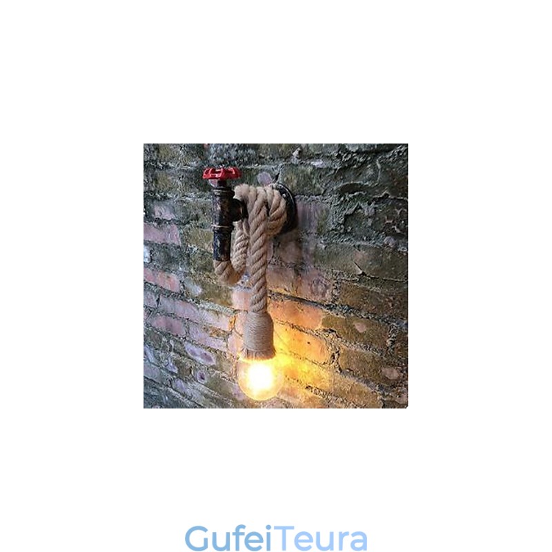 תכונת ציור לודג' כפרית לקיר פמוטי קיר עם אור סביבתי