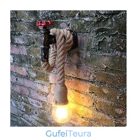 תכונת ציור לודג' כפרית לקיר פמוטי קיר עם אור סביבתי