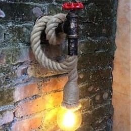 תכונת ציור לודג' כפרית לקיר פמוטי קיר עם אור סביבתי