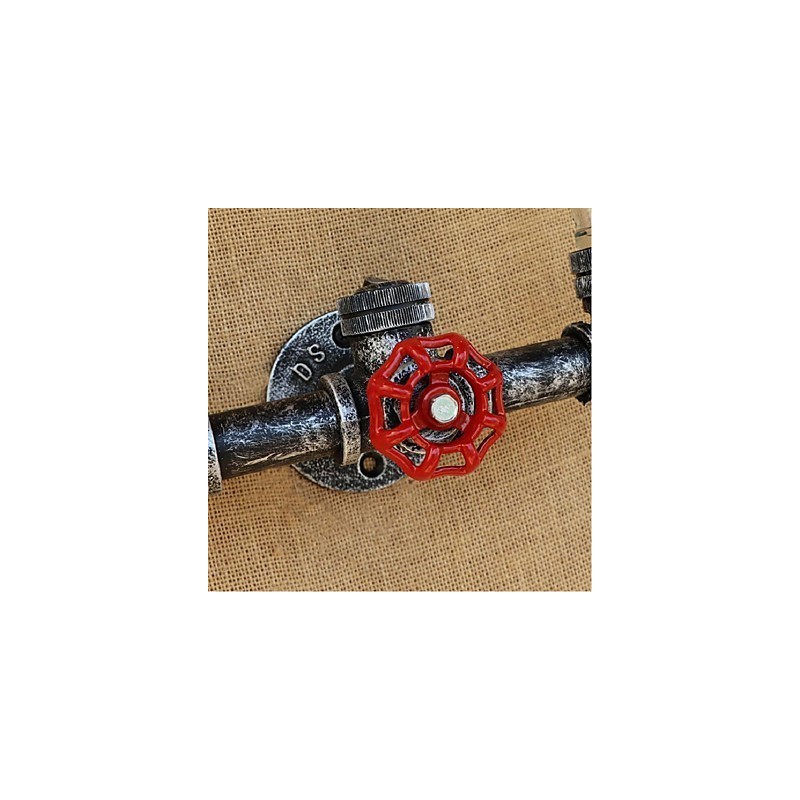 מתג רוח תעשייתי רטרו בקבוק מים מנורת קיר אור ענבר