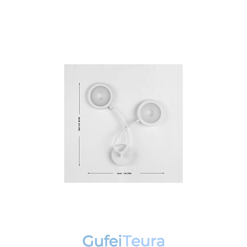 תכונת ציור מודרנית עכשווית לקיר פמוטי קיר עם אור סביבתי