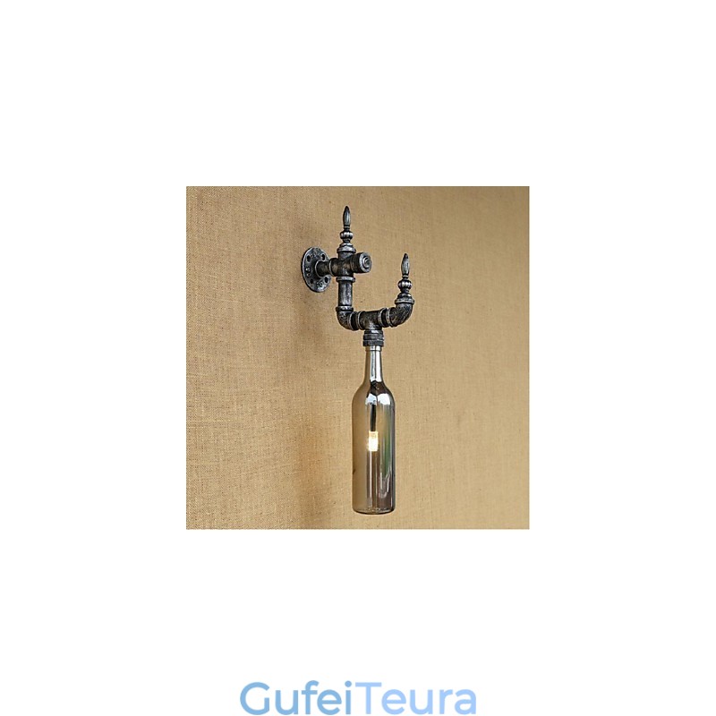 רטרו נוסטלגיה עם מתג בית קפה בר מסעדה מעבר צינור מים מנורת קיר