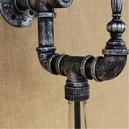 רטרו נוסטלגיה עם מתג בית קפה בר מסעדה מעבר צינור מים מנורת קיר