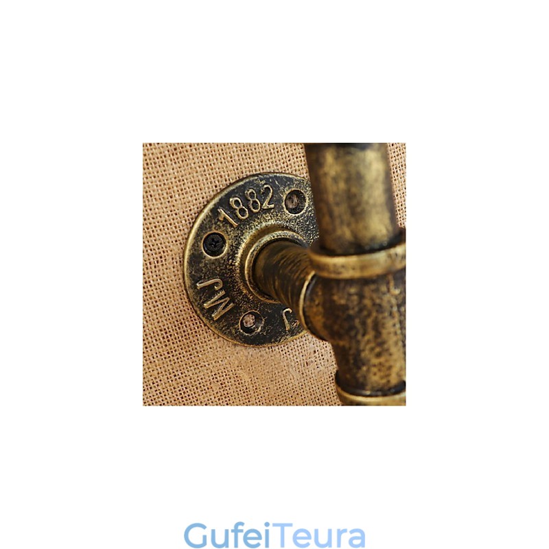 מתג רוח תעשייתי רטרו בקבוק מים קיר מנורת קיר בהיר כחול