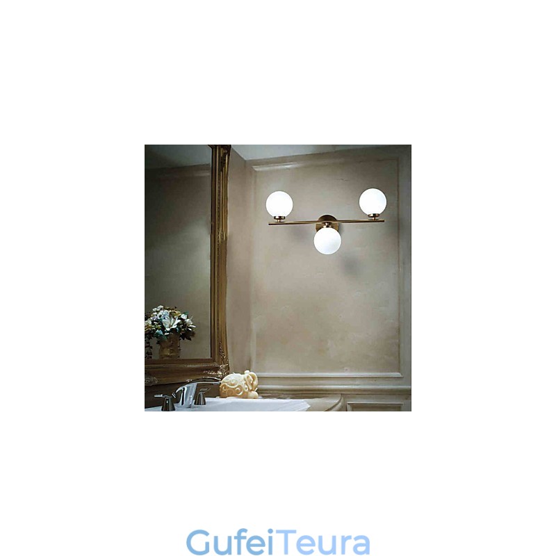 מנורת קיר זכוכית מודרני עכשווי ברונזה תכונה עבור מיני סגנון Uplight קיר פמוטים קיר אור