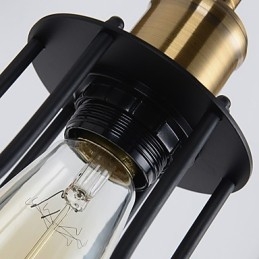 לופט וינטג' אורות קיר תעשייתי אדיסון אופנה פשטות קיר פמוטים מתכת בסיס כובע