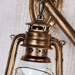 תכונת ציור לודג' כפרית לקיר פמוטי קיר פנס בסגנון מיני C