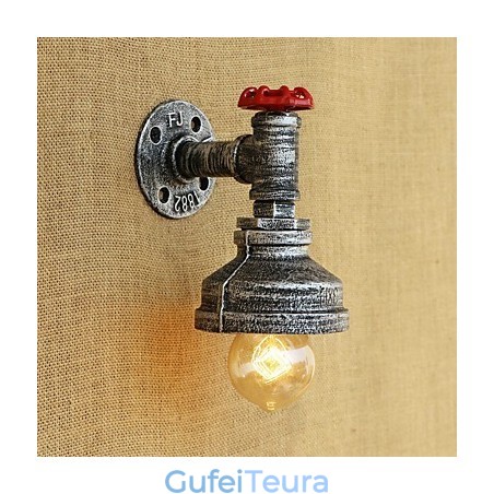 תכונת ציור רטרו כפרי עבור פמוטי קיר באור סביבתי