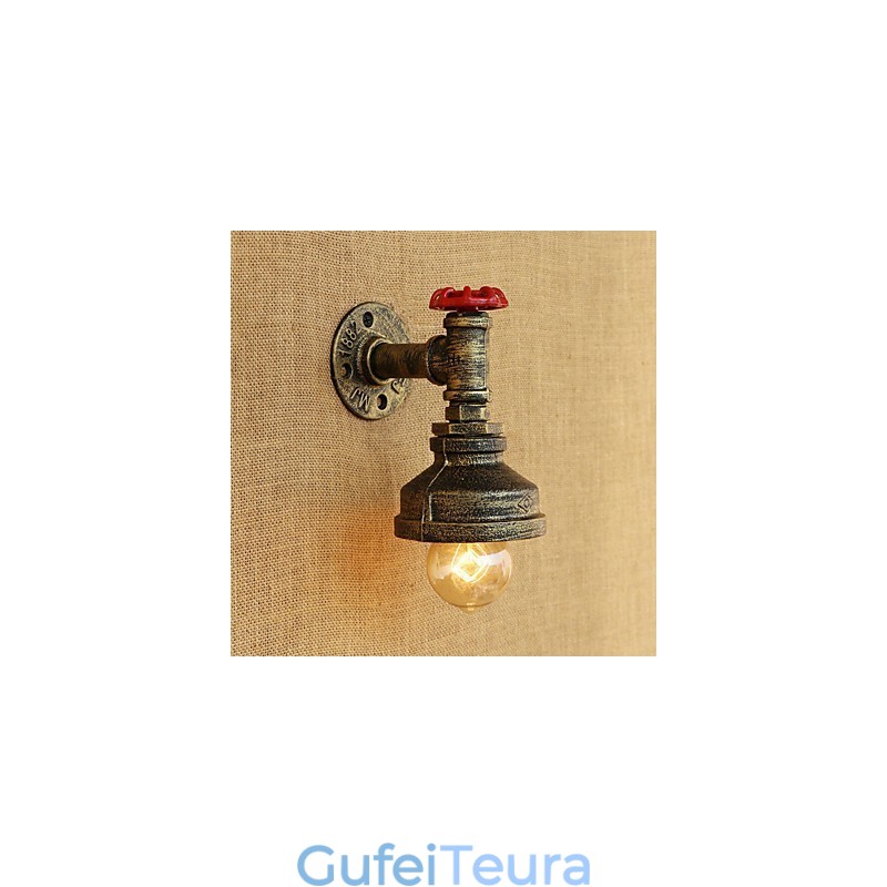 תכונת ציור רטרו כפרי עבור פמוטי קיר באור סביבתי