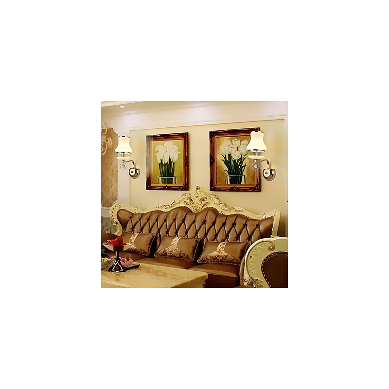 תכונת אלקטרו מודרנית עכשווית עבור אור סביבה קריסטל מנורות קיר פמוטי קיר