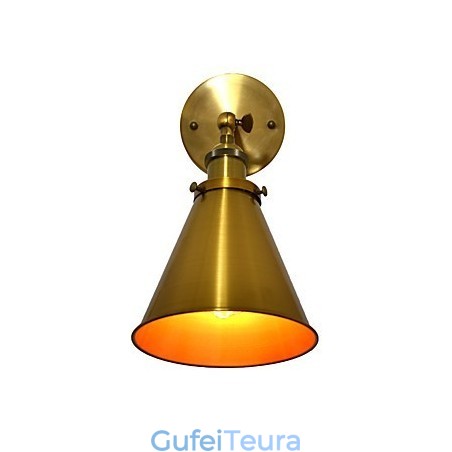 אור קיר פמוטים קיר ברזל מנורת קיר מטומטם שחור חרב אור מנורה על הקיר