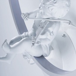 מנורת קיר מודרנית יצירתית אישיות מנורת מעצב מלאך קישוט מנורת אלומיניום משולבת מסדרון מנורת קיר