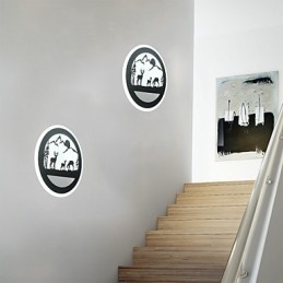 מנורת קיר מנורת קיר מנורת חדר שינה סלון אורות מודרני מינימליסטי יצירתי מסדרון מנורת אקריליק