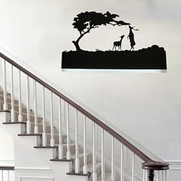 מנורת קיר מנורת ליד המיטה אירופאי יצירתי מודרני מינימליסטי חדר שינה חדר ילדים תאורה מנורת מדרגות מראה מנורת קדמית