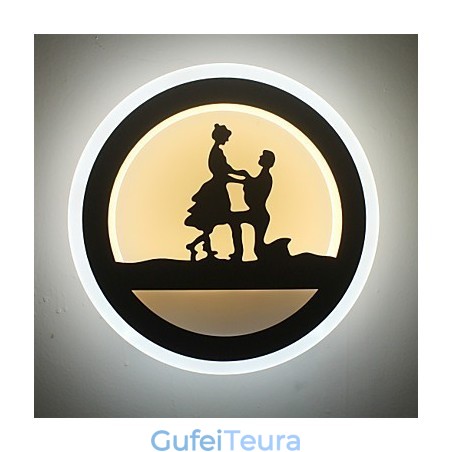 מנורת קישוט ליד המיטה חדר שינה יצירתי סלון אור מסדרון מנורת קיר מודרנית מינימליסטית