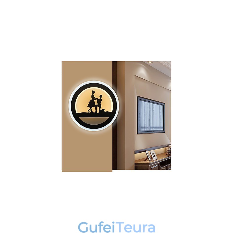 מנורת קישוט ליד המיטה חדר שינה יצירתי סלון אור מסדרון מנורת קיר מודרנית מינימליסטית