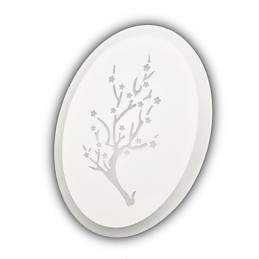 שזיף מגולף אקריליק קרצוף קיר אור בצורת עגולה מנורת מסדרון אורות מסדרון לבן חם AC220V