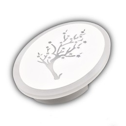 שזיף מגולף אקריליק קרצוף קיר אור בצורת עגולה מנורת מסדרון אורות מסדרון לבן חם AC220V
