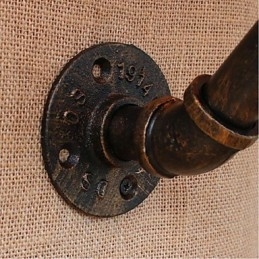 תכונת פליז כפרי לודג' עבור פמוטי קיר באור סביבתי