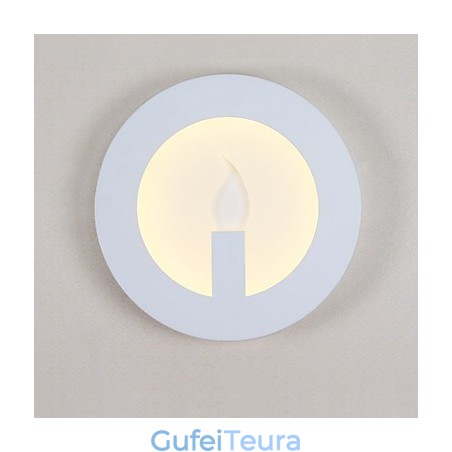 משולבת תכונת ציור מודרנית עכשווית לקיר פמוטי קיר עם אור סביבתי