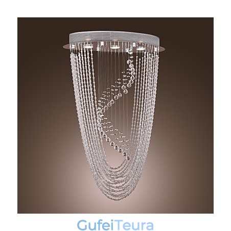 נברשת כרום קריסטל מודרנית עכשווית