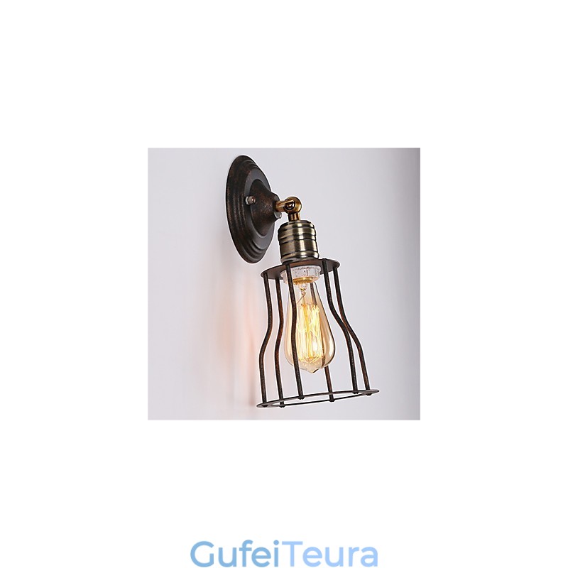 סגנון רטרו תעשייתי כפרי מתכת אורות קיר מסעדה קפה מיני פמוטים קיר