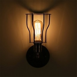 סגנון רטרו תעשייתי כפרי מתכת אורות קיר מסעדה קפה מיני פמוטים קיר