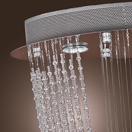 נברשת כרום קריסטל מודרנית עכשווית