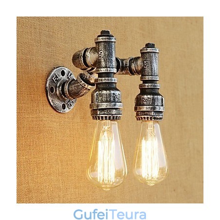 תכונת ציור רטרו ארץ עבור זרוע נדנדה אור סביבה פמוטים קיר פנס קיר