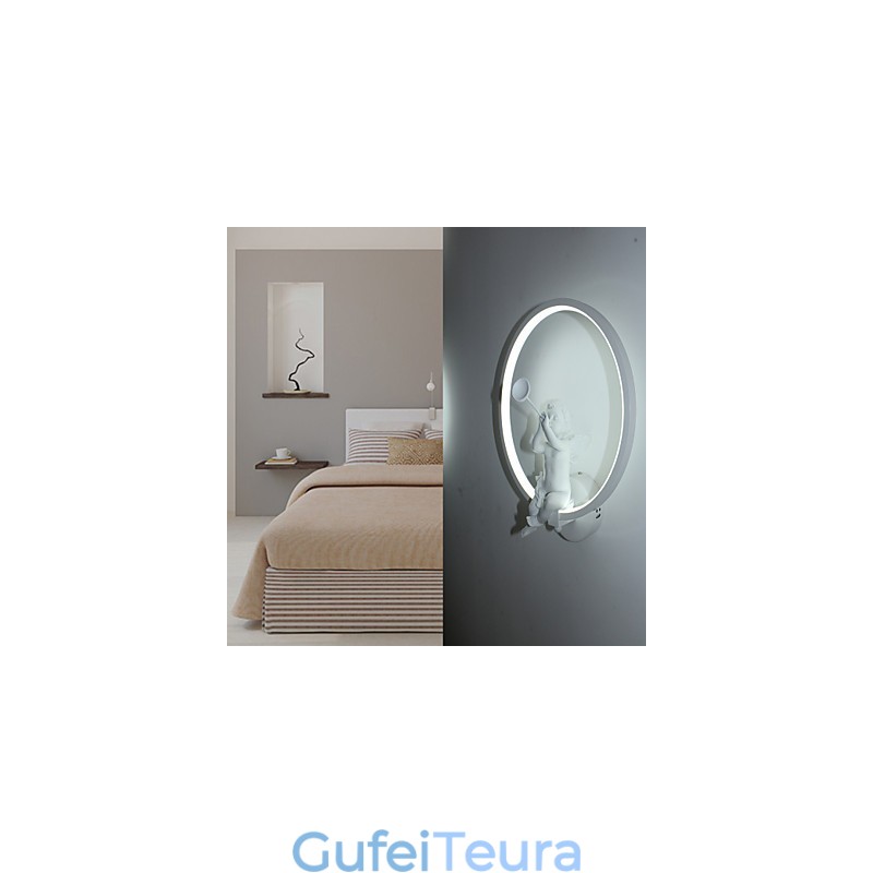 נורדי מודרני מינימליסטי מנורת קיר חדר שינה אורות דקורטיביים מוצרי אלומיניום מנורות מלאכים מסדרונות אורות קיר