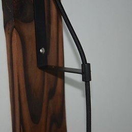 מנורת קיר בסגנון כפרי אמריקאי רטרו creative מנורת קיר גלגלת עץ